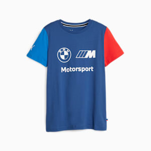 T-shirt BMW M Motorsport Essentials Logo, hommes, Pro Blue-M Color, extralarge